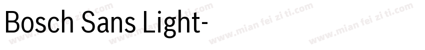 Bosch Sans Light字体转换